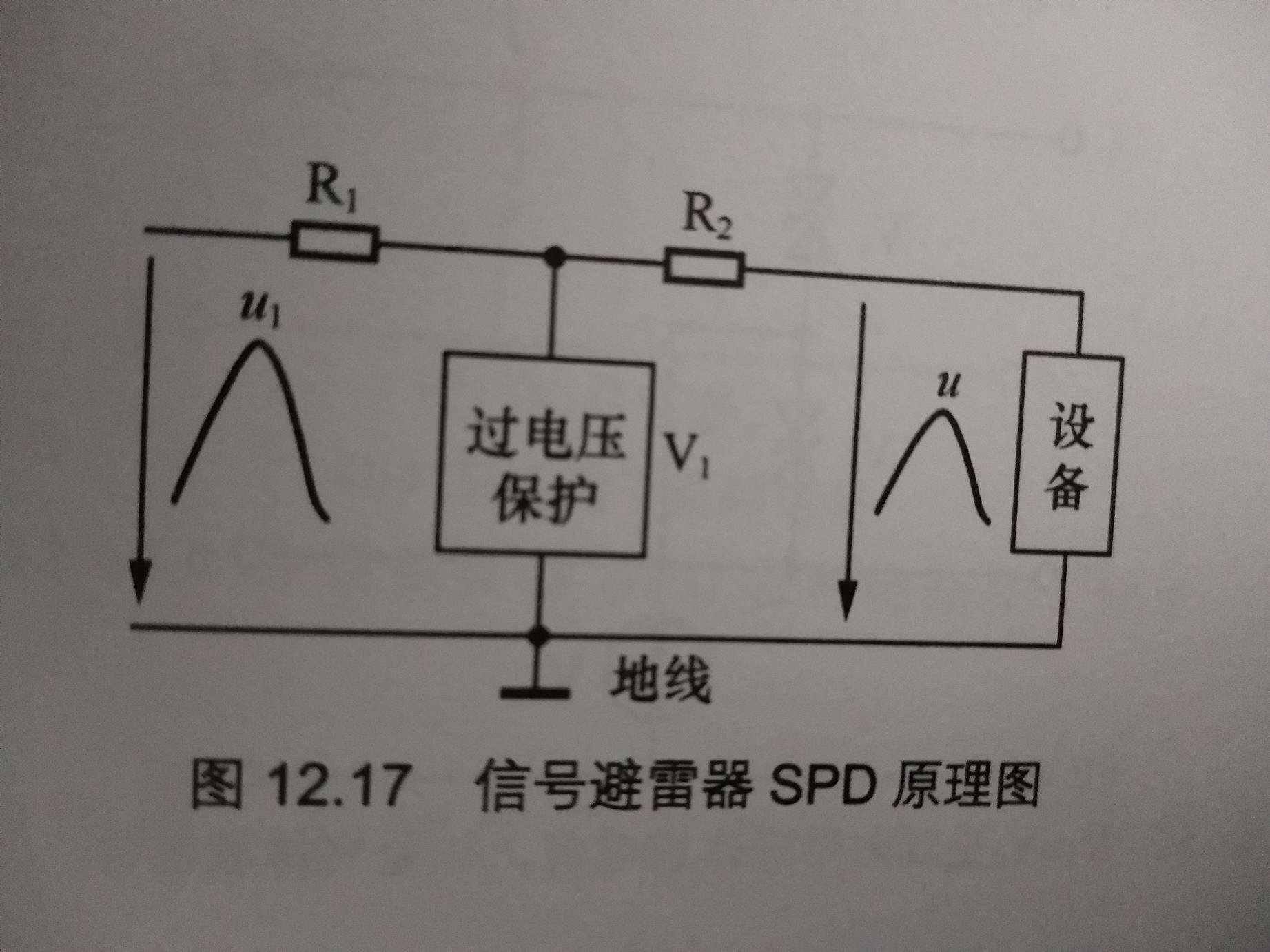 网络信号防雷器原理图